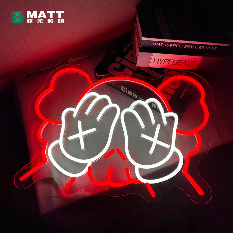 Kaws Neon Sign